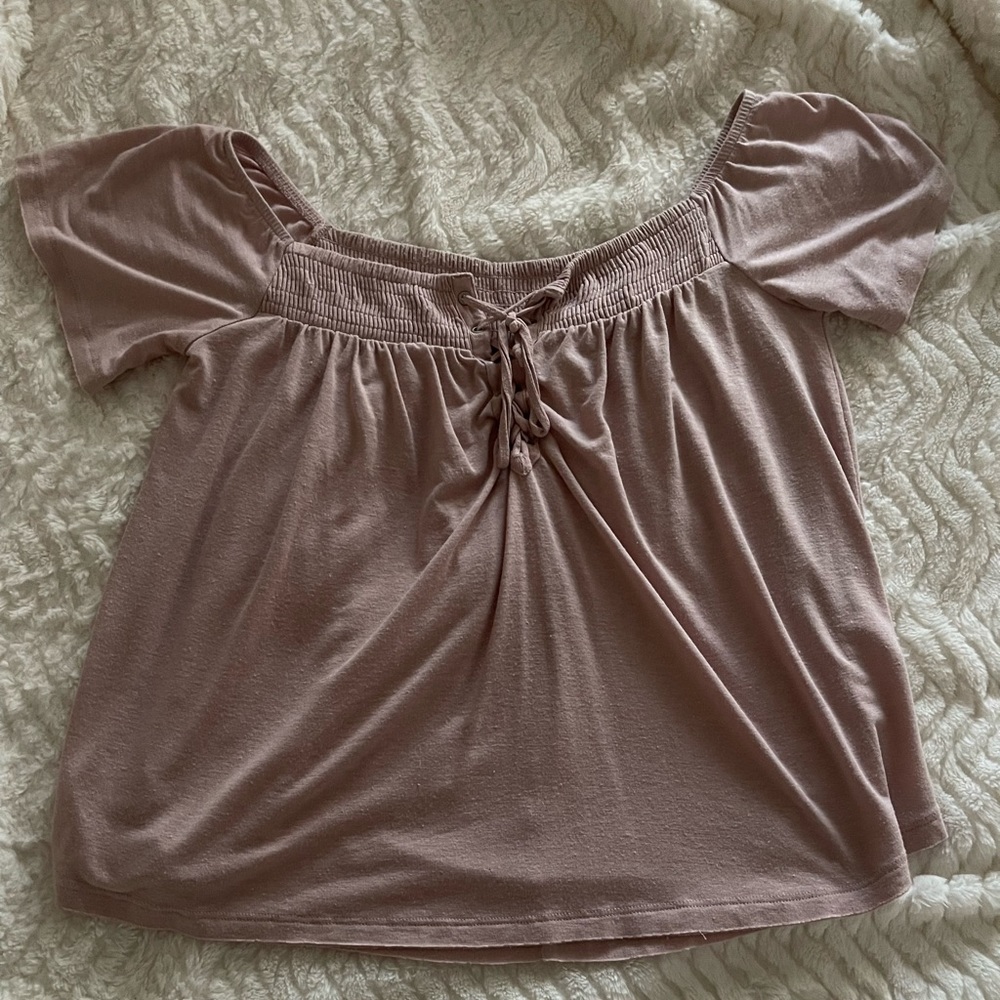 Baby Pink Off-The-Shoulder Top!💖